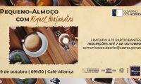 Secretaria Regional da Cultura, da Ciência e Transição Digital estreia iniciativa “Pequeno-Almoço com…” convidando Miguel Monjardino